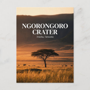 Carte Postale Cratère du Ngorongoro, Arusha, Région d'Arusha