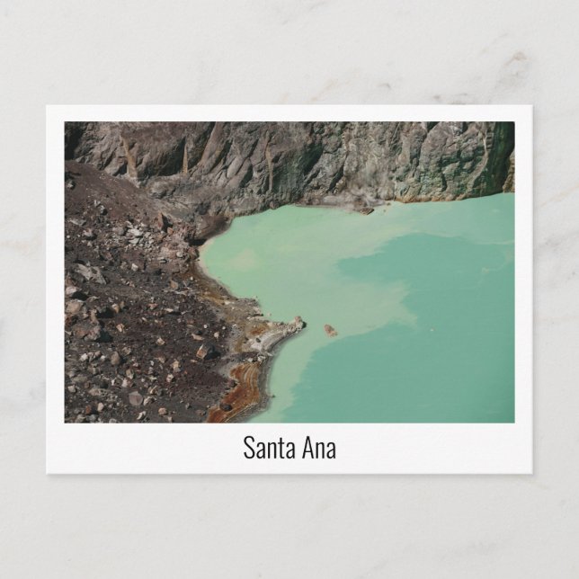 Carte Postale Cratère volcanique de Santa Ana au Salvador (Devant)