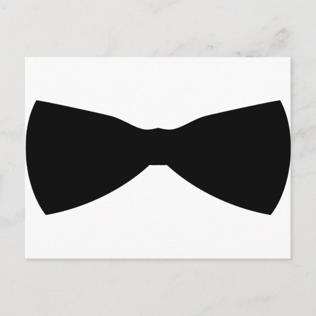 Carte Postale cravate arc noir (Devant)