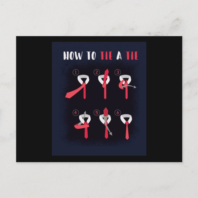 Carte Postale Cravate d'une Cravate (Devant)