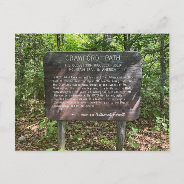 Carte postale Crawford Path (Devant)