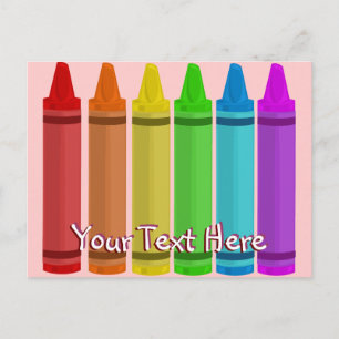 Carte Postale Crayons