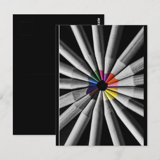 Carte Postale Crayons de spectre de couleurs