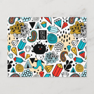 Carte Postale Crazy head