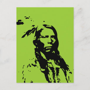 Carte Postale Crazy Horse Amérindien