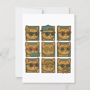 Carte Postale Crazy Kitty Club