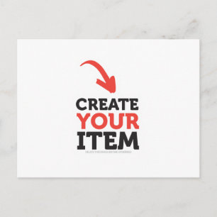Carte Postale CREATE-YOUR-OWN DO-IT-YOURSELF Personnaliser téléc