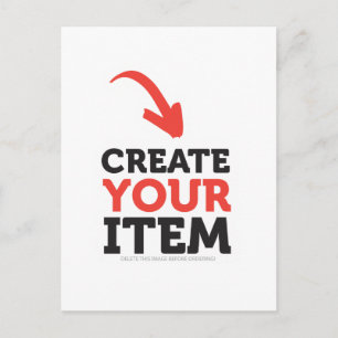 Carte Postale CREATE-YOUR-OWN DO-IT-YOURSELF Personnaliser téléc