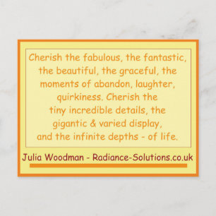 Carte Postale Créative 10 autres choses à Cherish 