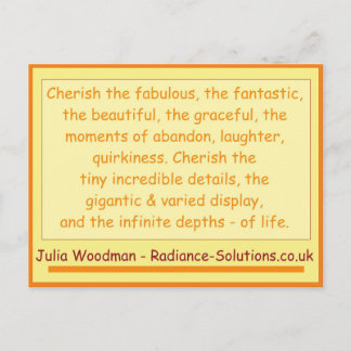 Carte Postale Créative 10 autres choses à Cherish 