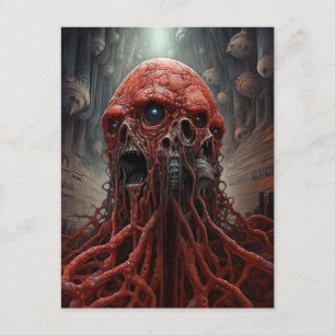 Carte Postale Créature Alien Sci-fi Horreur Art