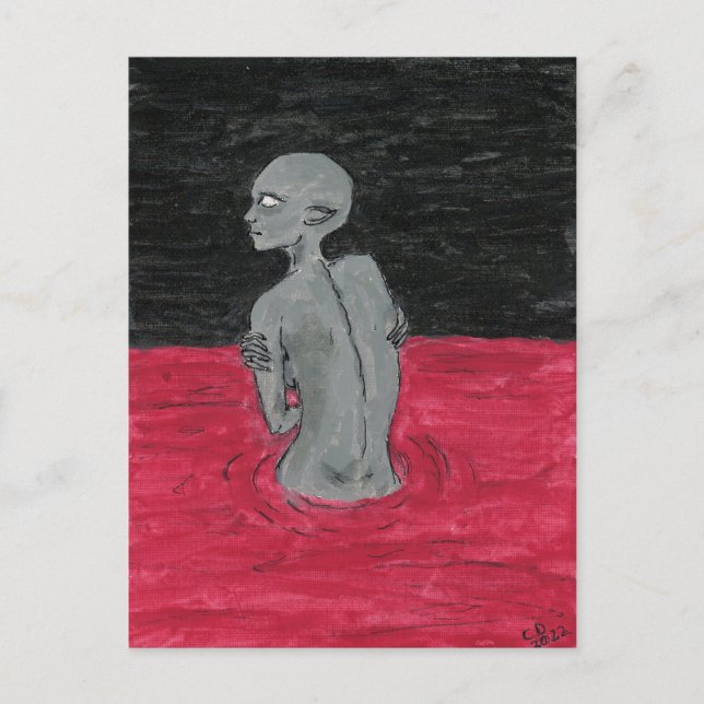 Carte Postale Créature chassée (Devant)