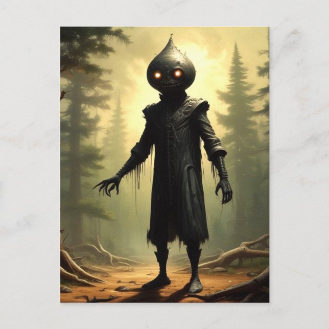 Carte Postale Créature Cryptide de Flatwoods Monster (Devant)