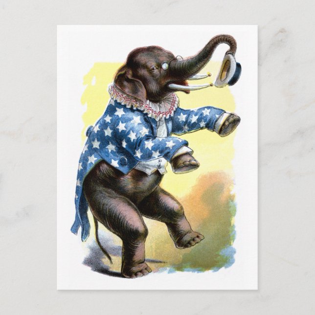 Carte Postale Créatures curieuses - Eléphant (Devant)