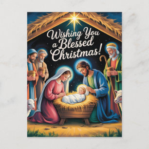 Carte Postale Crèche de Noël