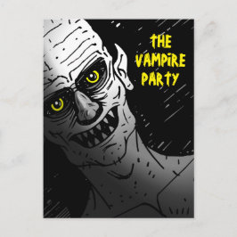Carte Postale Creepy Halloween Vampire Party