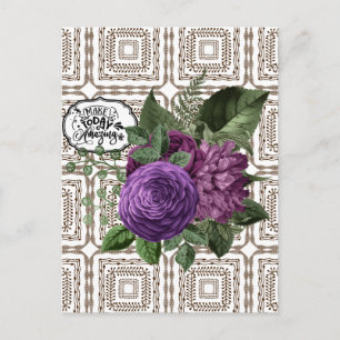 Carte Postale Créer aujourd'hui Extraordinaire Floral Designer c