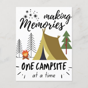 Carte Postale Créer des souvenirs un camping à la fois Camping
