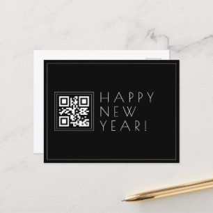Carte Postale Créer instantanément un code QR Nouvel An Stylé