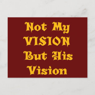Carte Postale Créer votre propre vision, pas ma vision, mais sa 