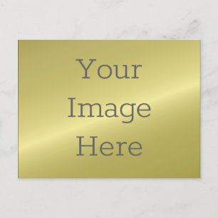 Carte Postale Créez vos propres Faux Metallic Antique laiton