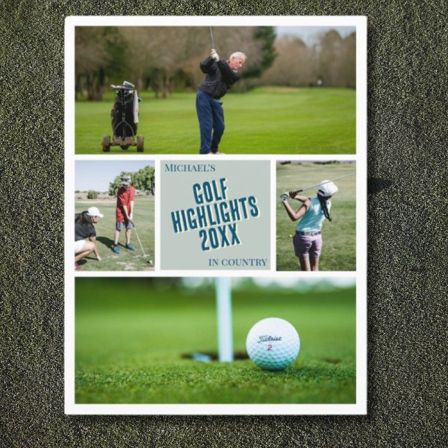 Carte Postale Créez votre propre billet photo sur le golf de gol (Créateur téléchargé)