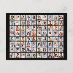 Carte Postale Créez votre propre collage de 80 photos