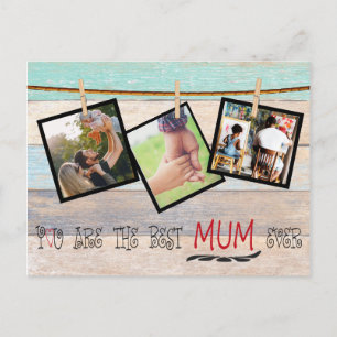 Carte Postale Créez Votre Propre Collage Photo. Meilleure maman 