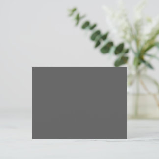 Carte Postale Créez votre propre design personnalisé gris foncé