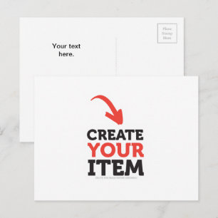 Carte Postale CRÉEZ-VOTRE-PROPRE DIY Personnalisé téléchargez vo