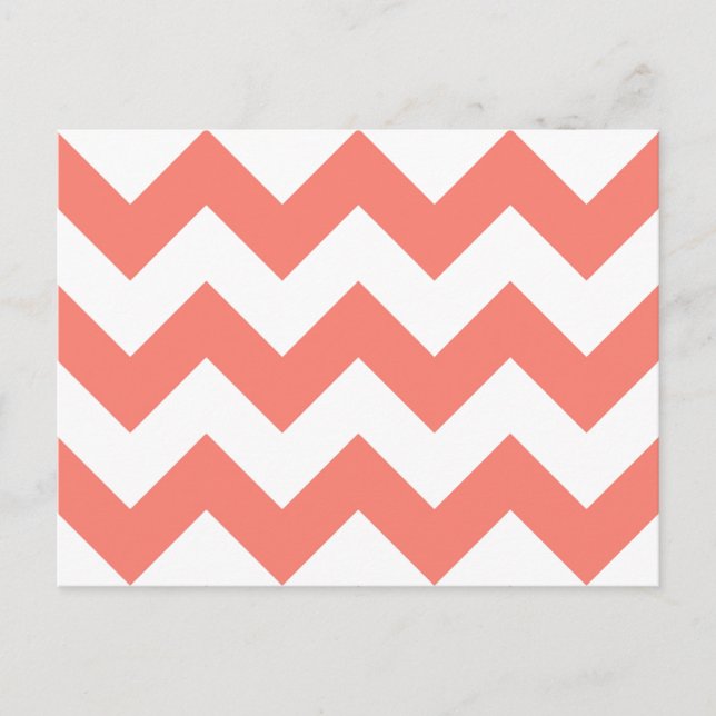 Carte Postale Créez votre propre grand Saumon Motif Zigzag (Devant)