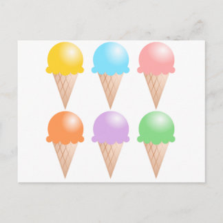 CARTE POSTALE CRÈME DE GLACE