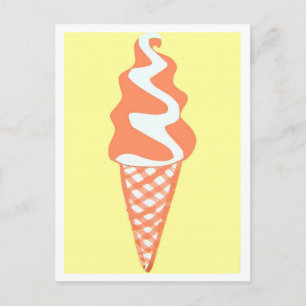 Carte Postale Crème glacée molle