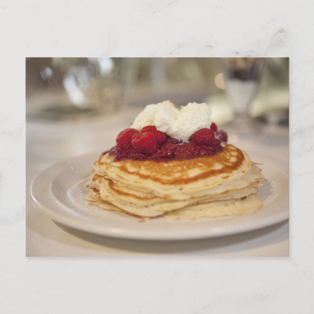 Carte Postale crêpes de framboise (Devant)