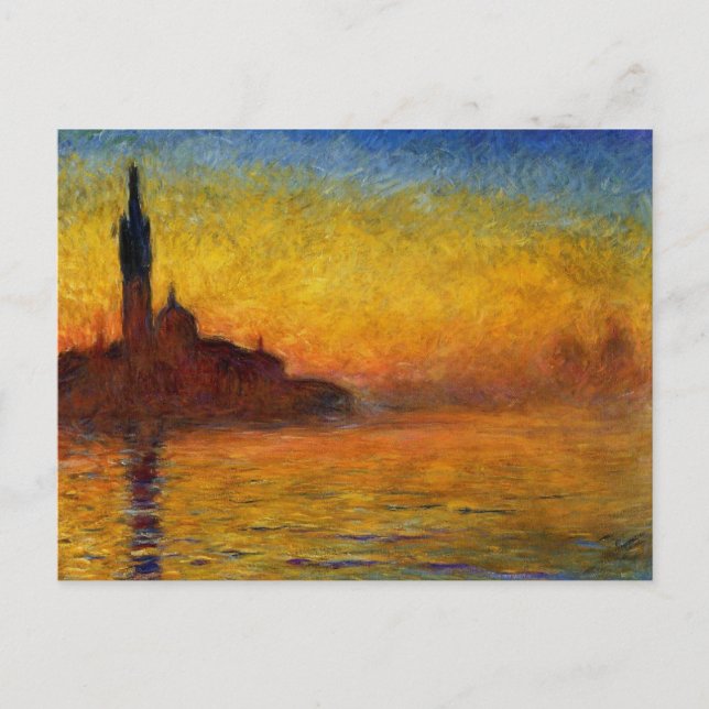 Carte Postale Crépuscule de Claude Monet //Venise (Devant)