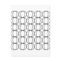 Crescent Moon Motif géométrique noir et blanc