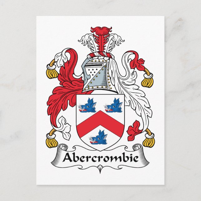 Carte Postale Crest de famille Abercrombie (Devant)
