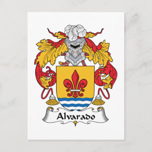 Carte Postale Crest de la famille Alvarado