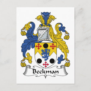 Carte Postale Crest de la famille Beckman