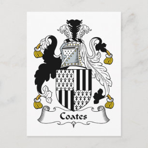 Carte Postale Crest de la famille Coates