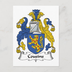 Carte Postale Crest de la famille Cousins
