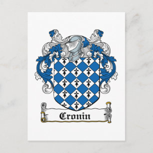 Carte Postale Crest de la famille Cronin
