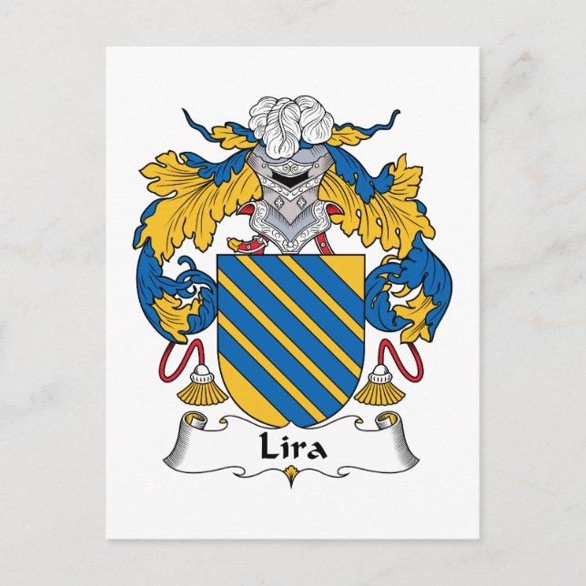 Carte Postale Crest de la famille Lira (Devant)