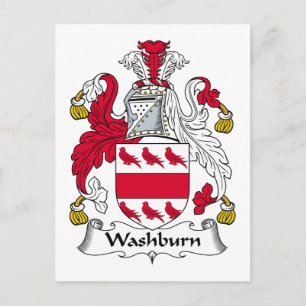 Carte Postale Crest de la famille Washburn