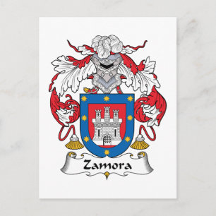 Carte Postale Crest de la famille Zamora
