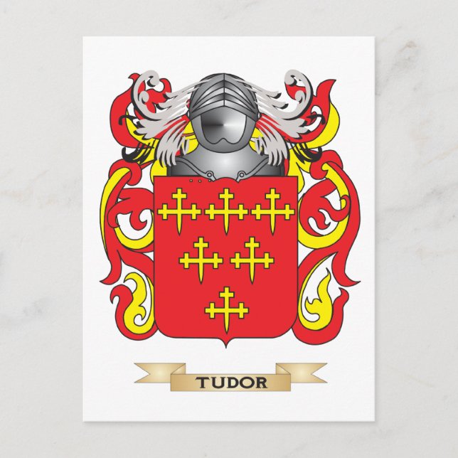 Carte Postale Crête de famille Tudor (armoiries) (Devant)