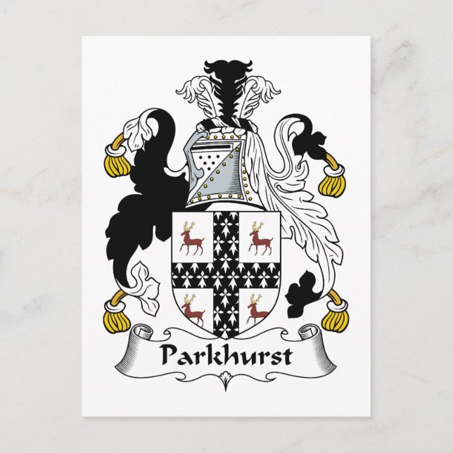 Carte Postale Crête de la famille Parkhurst (Devant)