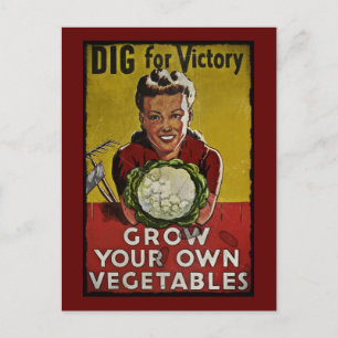 Carte Postale Creusez votre propre jardin victorieux