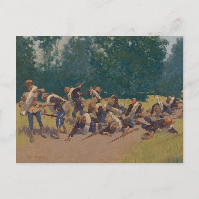 Carte Postale Cri de Shrapnel à San Juan Hill (Devant)