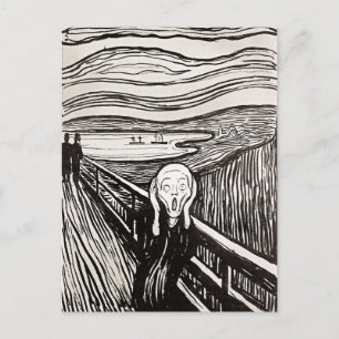Carte Postale Cri par Edward Munch Postcard